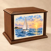Atlantic Sailing Eternal Reflections Wood Cremation Urn
