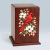Hummingbird Glory Tower Wood Cremation Urn
