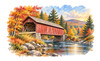 Covered Bridge Classic MacKenzie Cultured Marble Cremation Urn