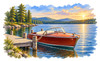 Runabout Lake Classic MacKenzie Cultured Marble Cremation Urn
