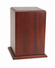Cross Walnut Wood Adult Cremation Urn