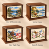 Life in Color Eternal Reflections Wood Cremation Urn - 4 Pack