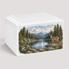 Deer & Mountain Stonewood Cremation Urn