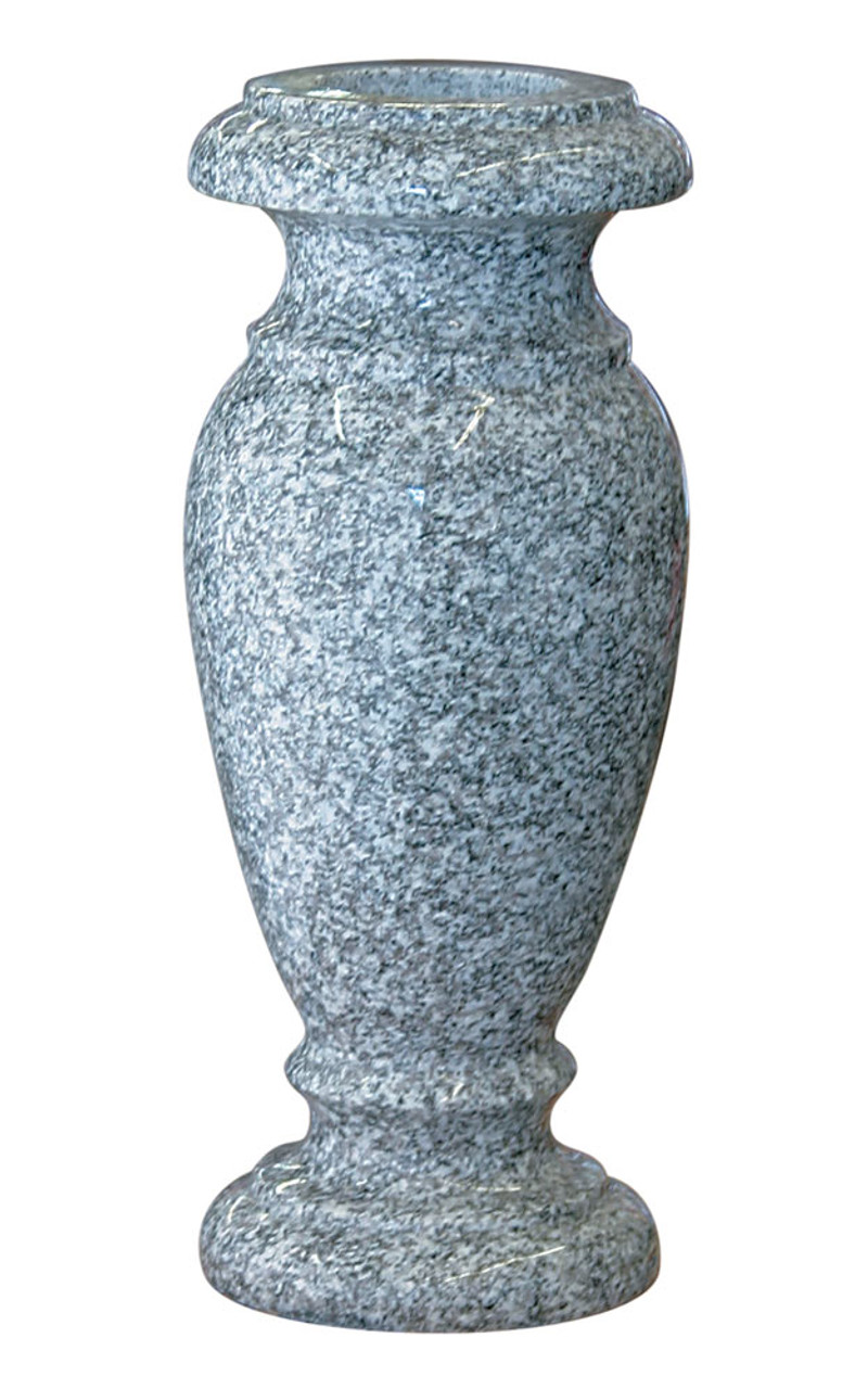 4 x 10 Granite Cemetery Flower Vase 28 Colors
