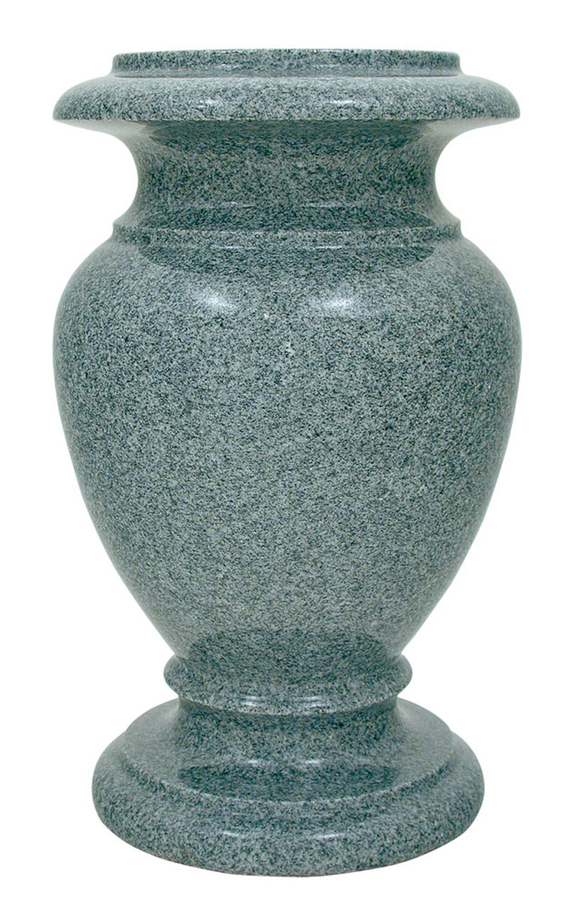 ik ben trots Kalmte Blind vertrouwen 7 x 12 Granite Cemetery Flower Vase - 28 Colors