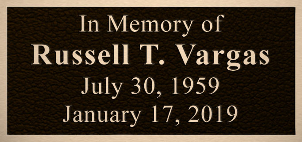 Memorial Plaques, Cast Bronze & Aluminum