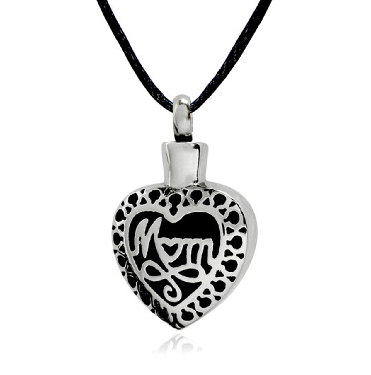 fancy mom in heart stainless steel cremation jewelry pendant necklace 22 49714.1701705822