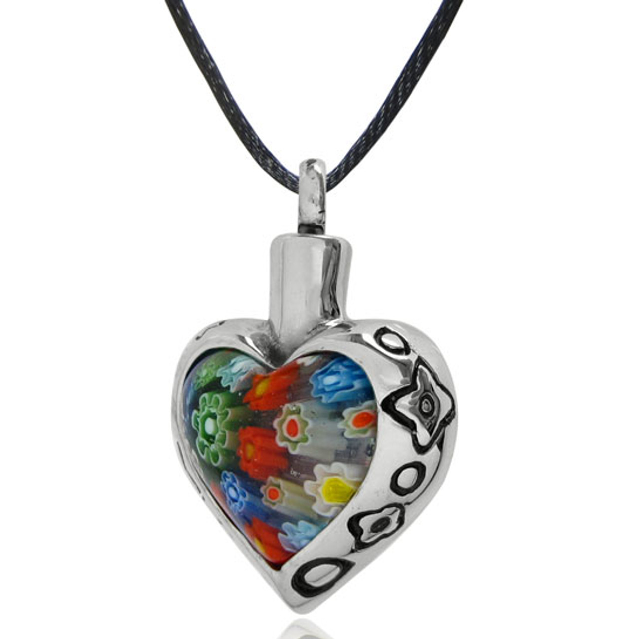 Tulianna and Alejandra Garces + Birth Month Flower Heart Necklace