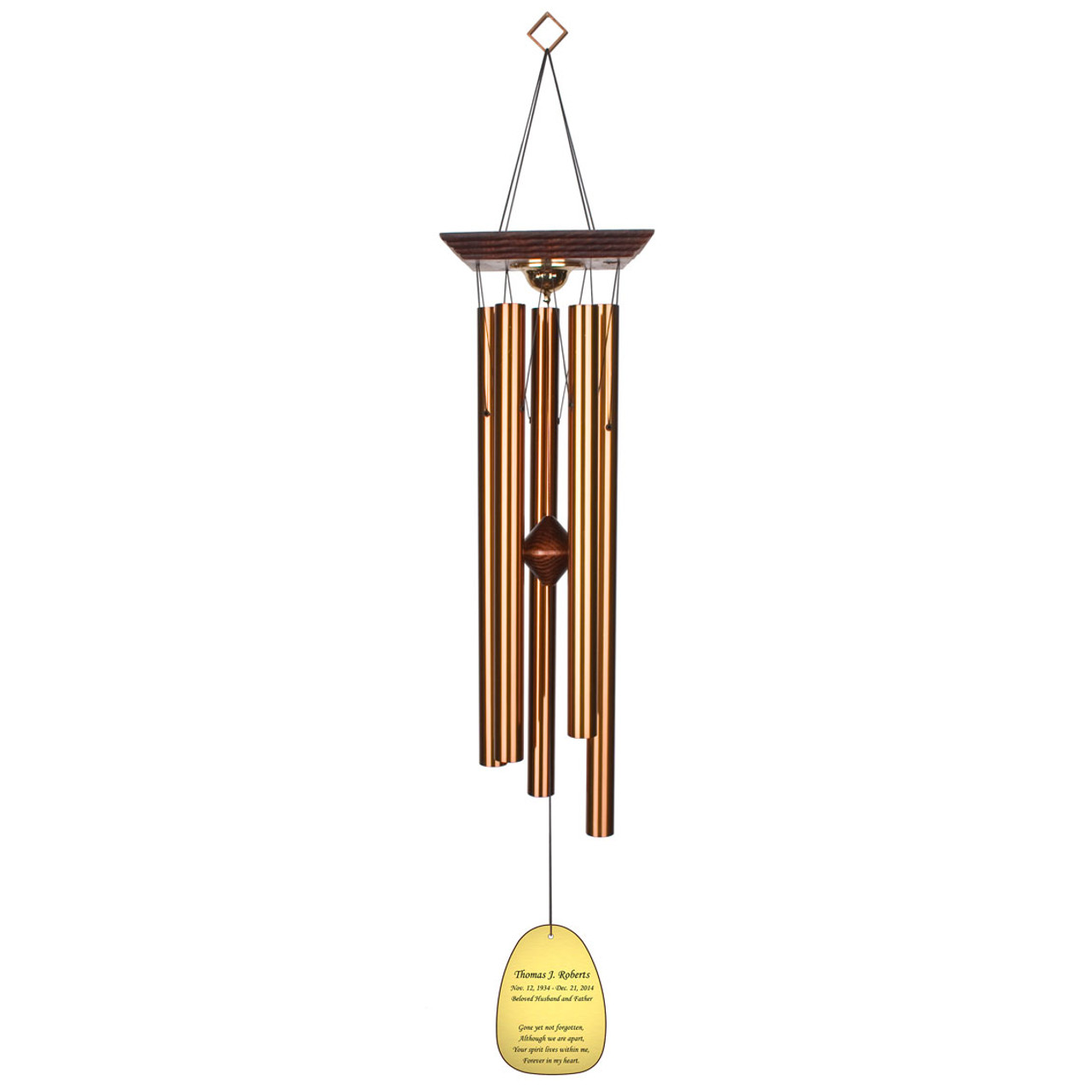 Large Reflections Memorial Wind Chime Cremation Urn with Engraving