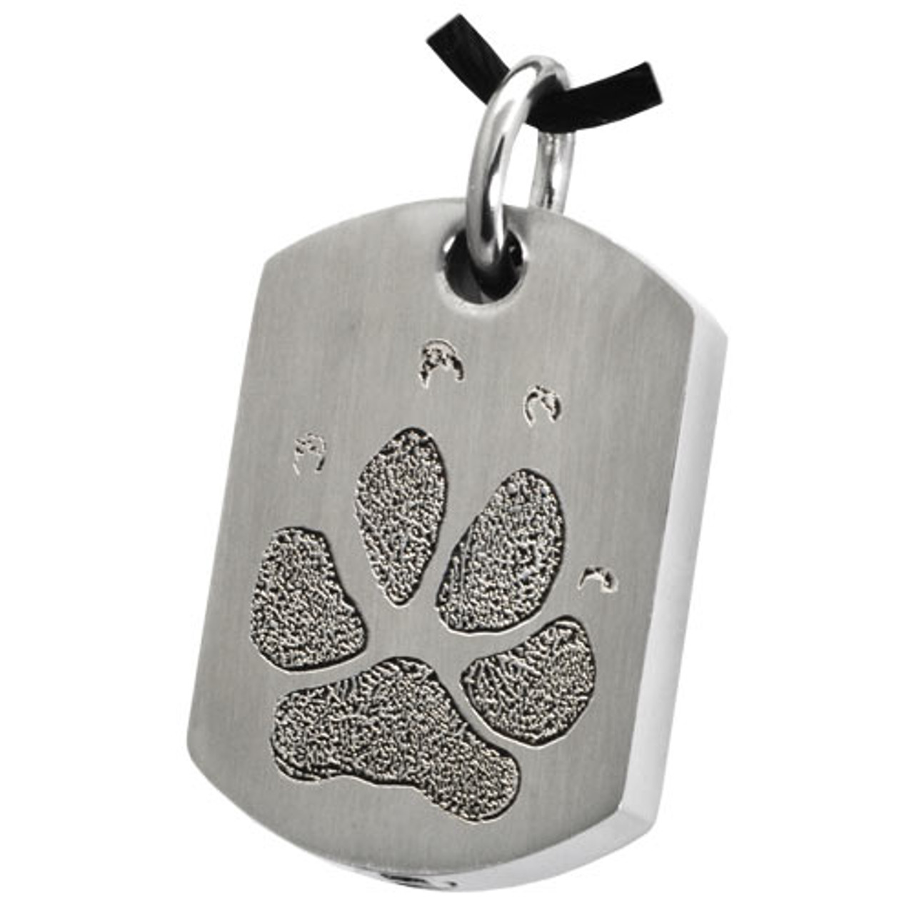 Stainless Steel Paw Out Dog Tag