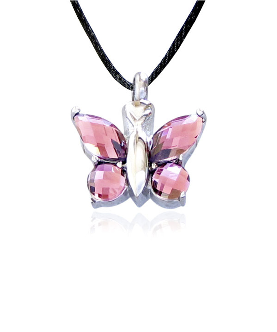 Cremation on sale butterfly necklace