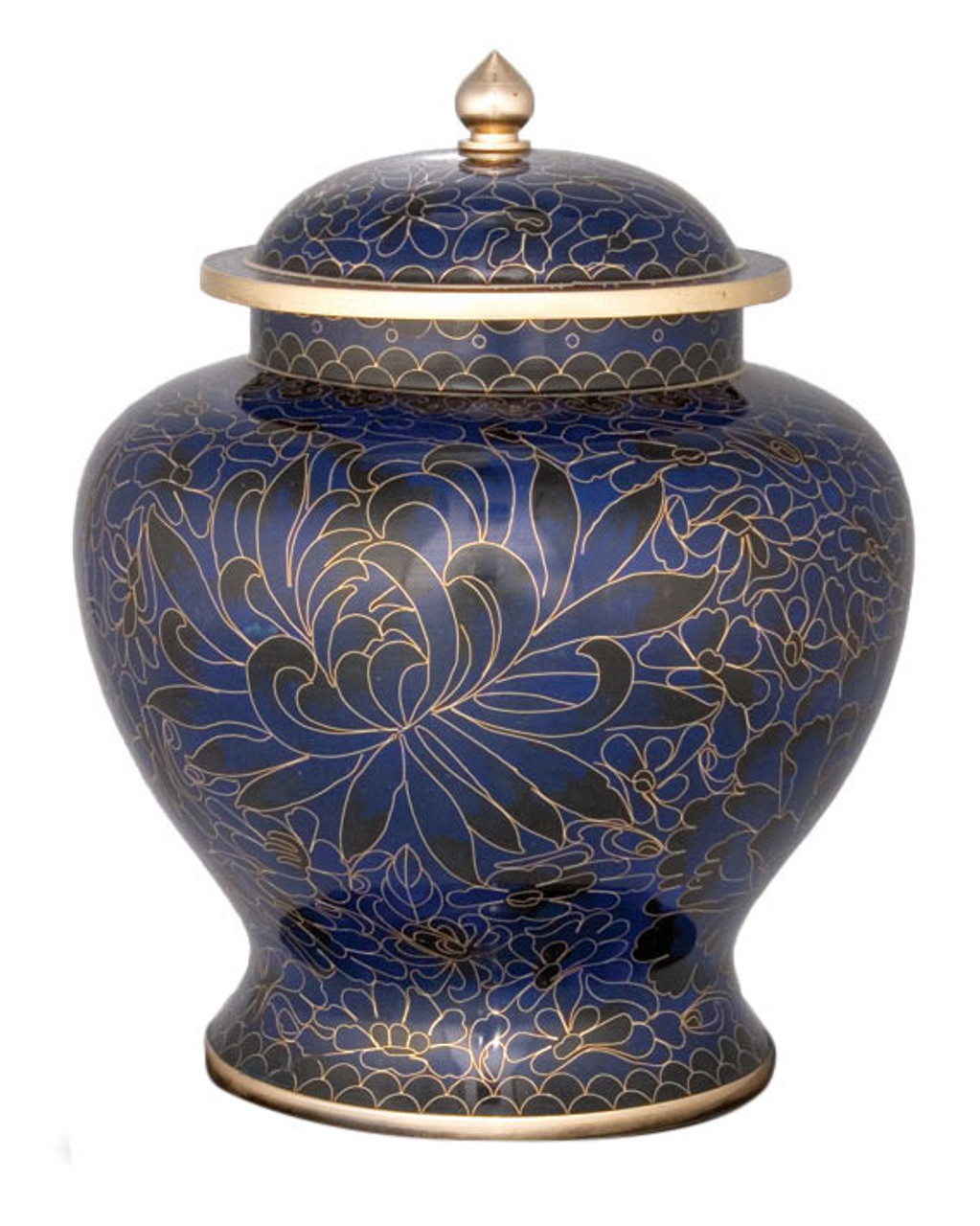 Regal Blue Chalice Cremation Urn - Engravable