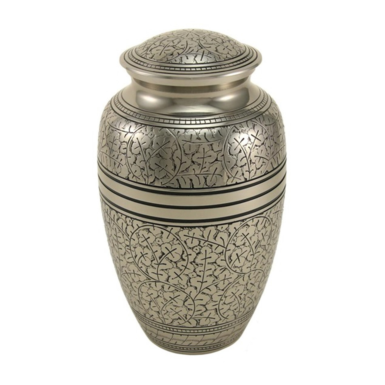 Silver Oak Brass Cremation Urn