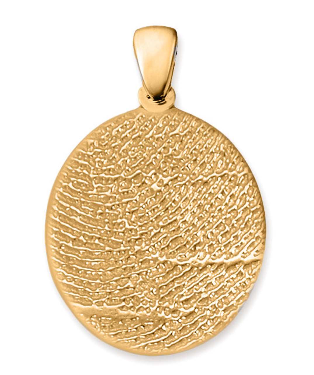 Thumbies 3D Fingerprint Gold Keepsake Standard Charm