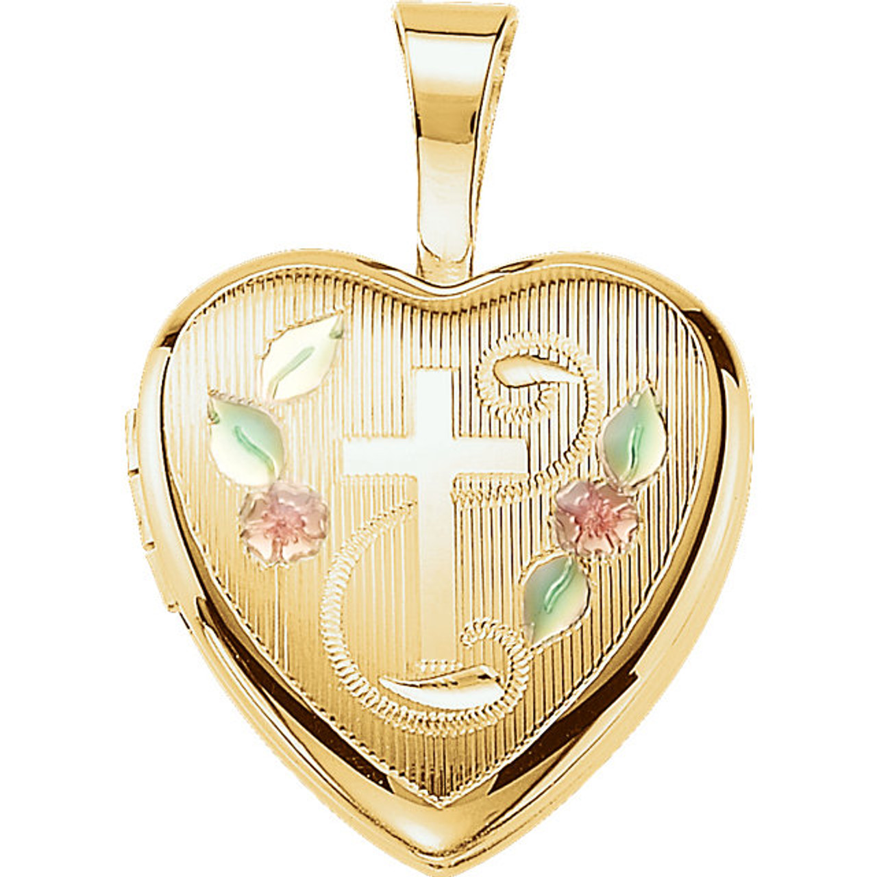 Heart Locket Hinged Enamel Pin