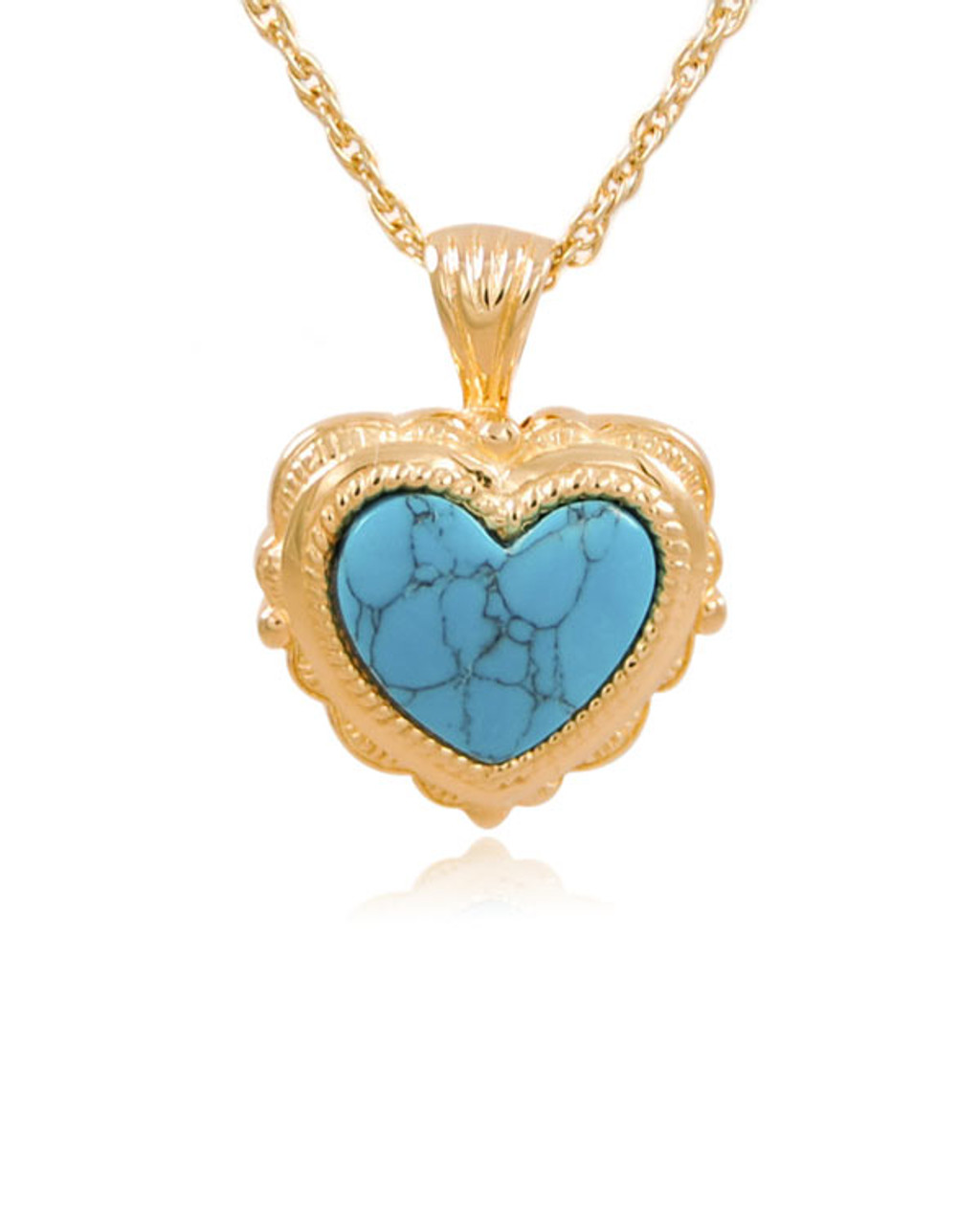 Necklace: Antique Vermeil Heart Locket