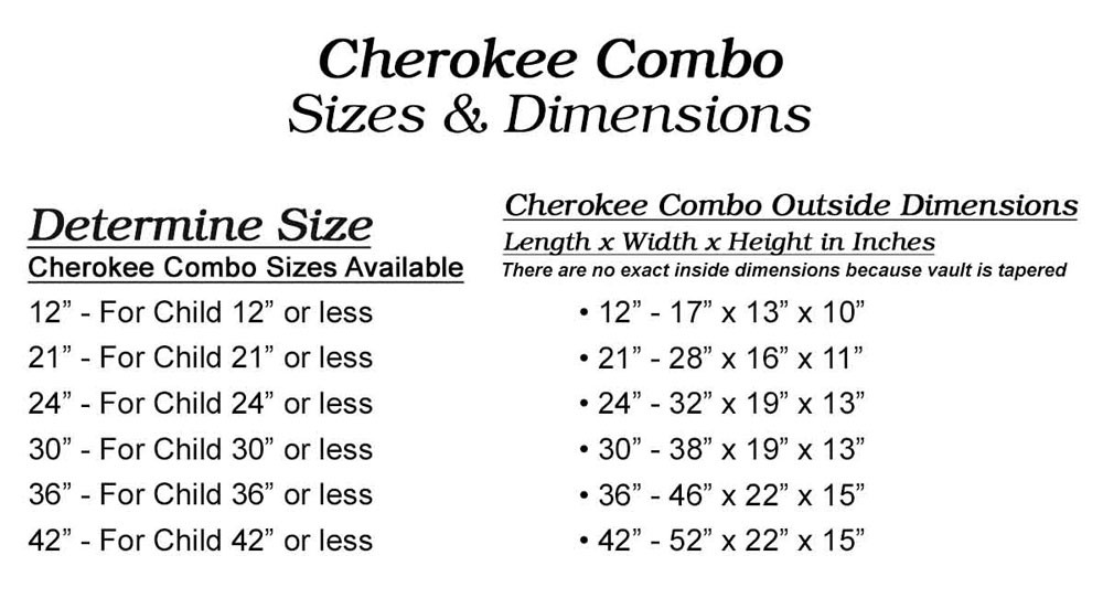 21 Inch Combo Vault Child Casket with Interior Color Options