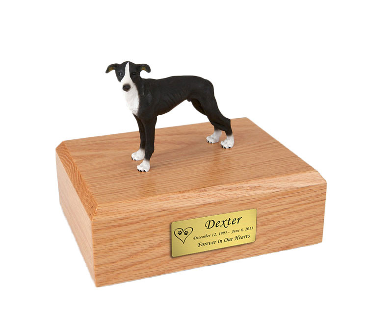 Black Greyhound Dog Urn 734