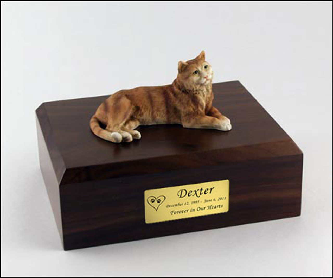 Orange hot sale cat urn