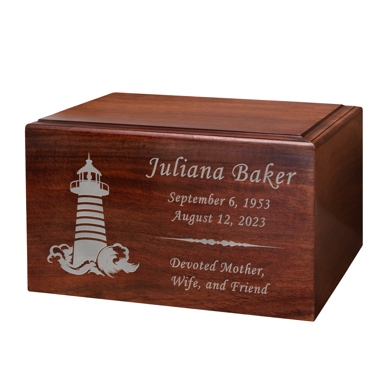 Lighthouse Winston Wood Cremation Urn