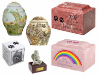 Cultured Marble and Stone Pet Cremation Urns