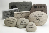 Garden Rock Memorials - Stone Garden Markers