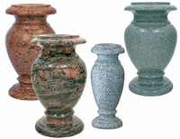 Granite Cemetery Vases