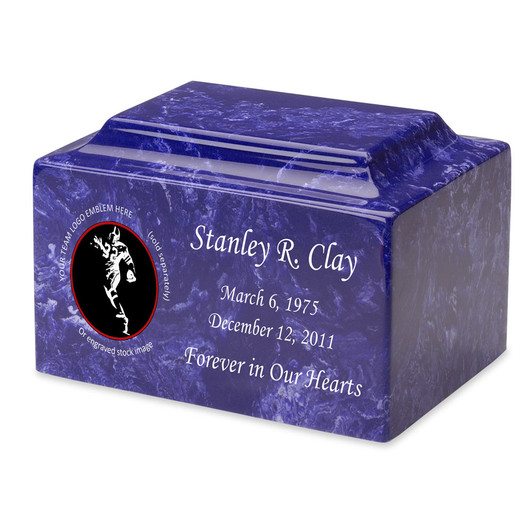 College Football Cremation Urn - Cultured Marble
