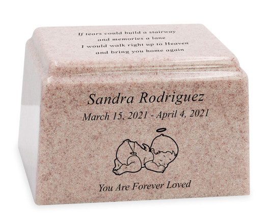 Design Your Own Own Infant or Child Granite Promise Cremation Urn