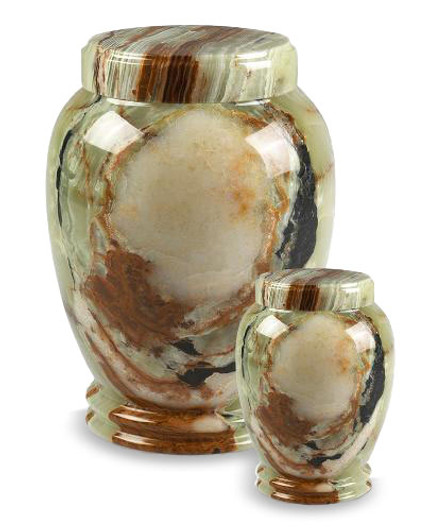Multi Onyx Column Marble Cremation Urn