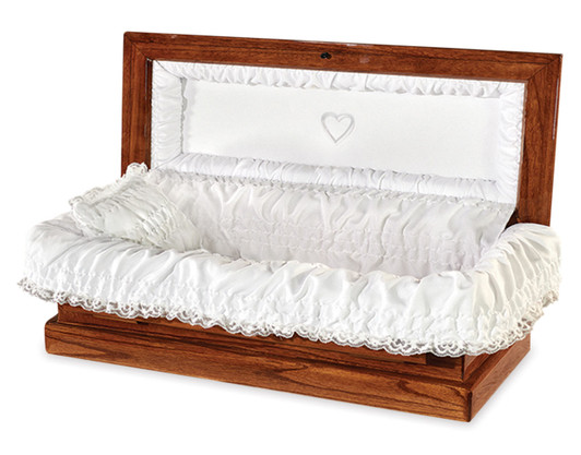 30" Medium TLC Hardwood Infant Casket