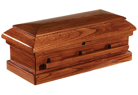 37" Large TLC Hardwood Infant Casket and Burial Vault Combo