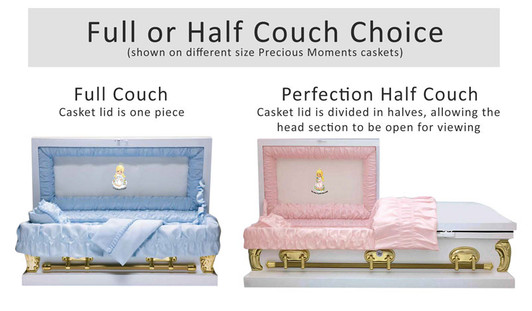 54 Inch Pink Plush Child Casket