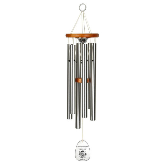 Firefighter Memorial Wind Chime Cremation Urn with Engraving - Amazing Grace