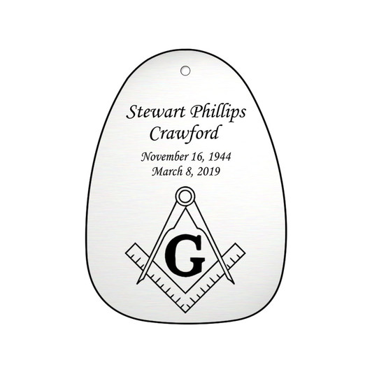 Grange Crest Memorial Wind Chime Cremation Urn with Engraving - Amazing Grace