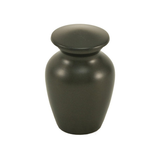 Slate Enameled Metal Keepsake Cremation Urn - Engravable