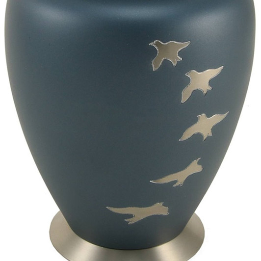 Aria Ascending Doves Brass Cremation Urn