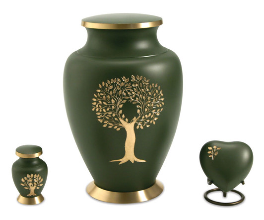 Aria Tree of Life Brass Keepsake Cremation Urn