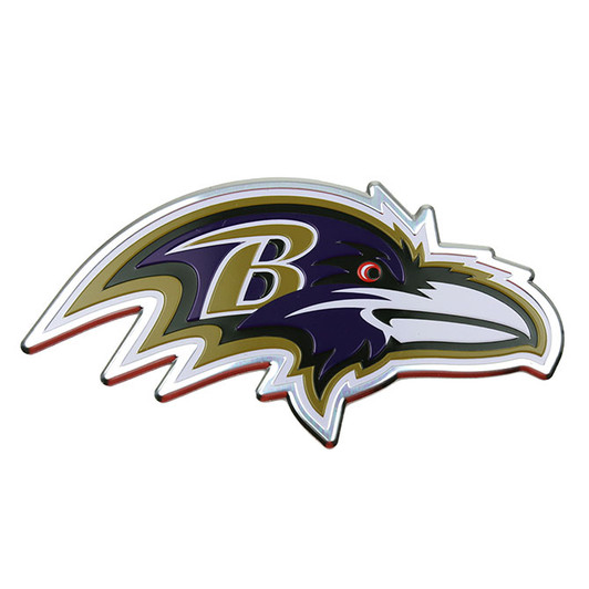 Baltimore Ravens Aluminum Embossed Football Logo Emblem