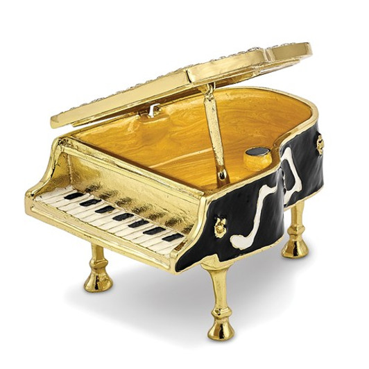 Bejeweled Baby Grand Piano Keepsake Box