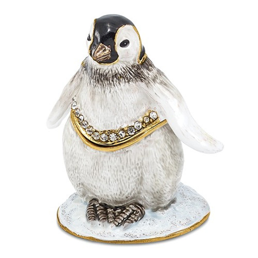Bejeweled Baby Penguin Keepsake Box