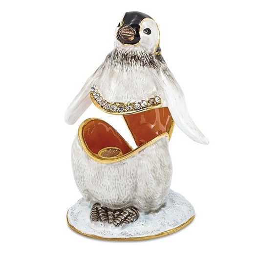 Bejeweled Baby Penguin Keepsake Box