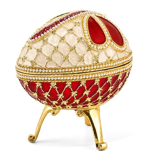 Bejeweled Dragonfly Musical Egg Keepsake Box