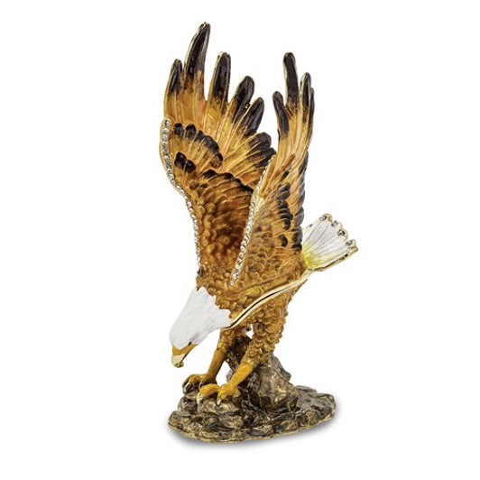 Bejeweled Majestic Eagle Keepsake Box