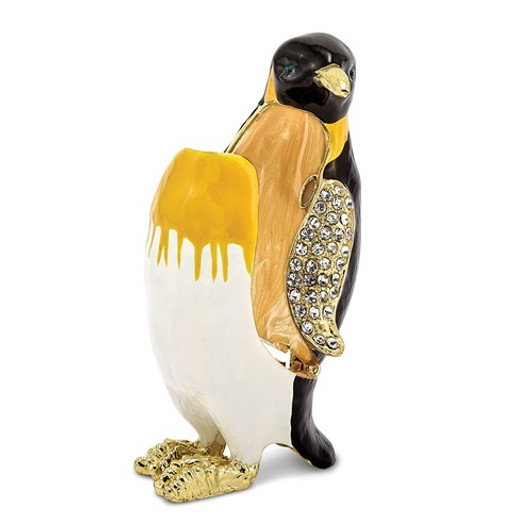 Bejeweled Marching Penguin Keepsake Box