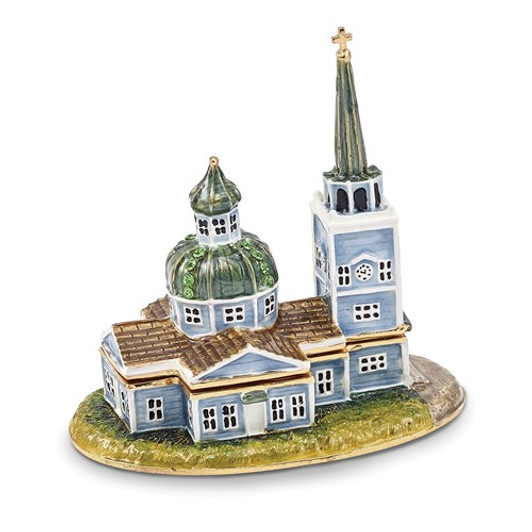 Bejeweled Sitka Orthodox Church Keepsake Box