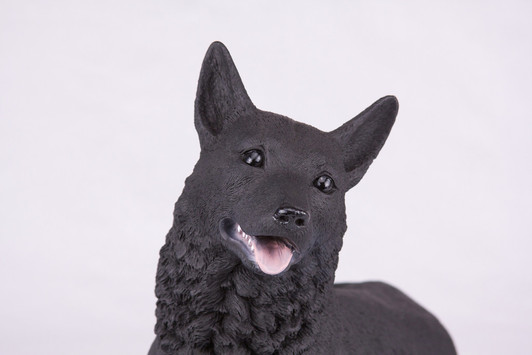 Black German Shepherd Figurine Dog Urn - 2748