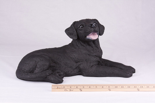 Black Labrador Retriever Hollow Figurine Dog Urn - 2753