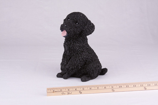 Apricot Miniature Poodle Dog Hollow Figurine Pet Cremation Urn - 2764