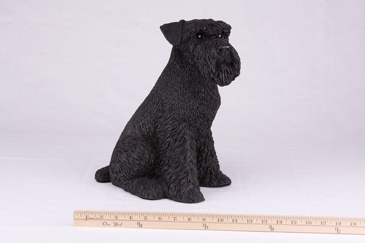 Black Schnauzer Hollow Figurine Dog Urn - 2776